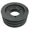 B&B Manufacturing Bushing 3 Groove V-Belt Pulley 8.9 inch OD 3C85E - alternate 1